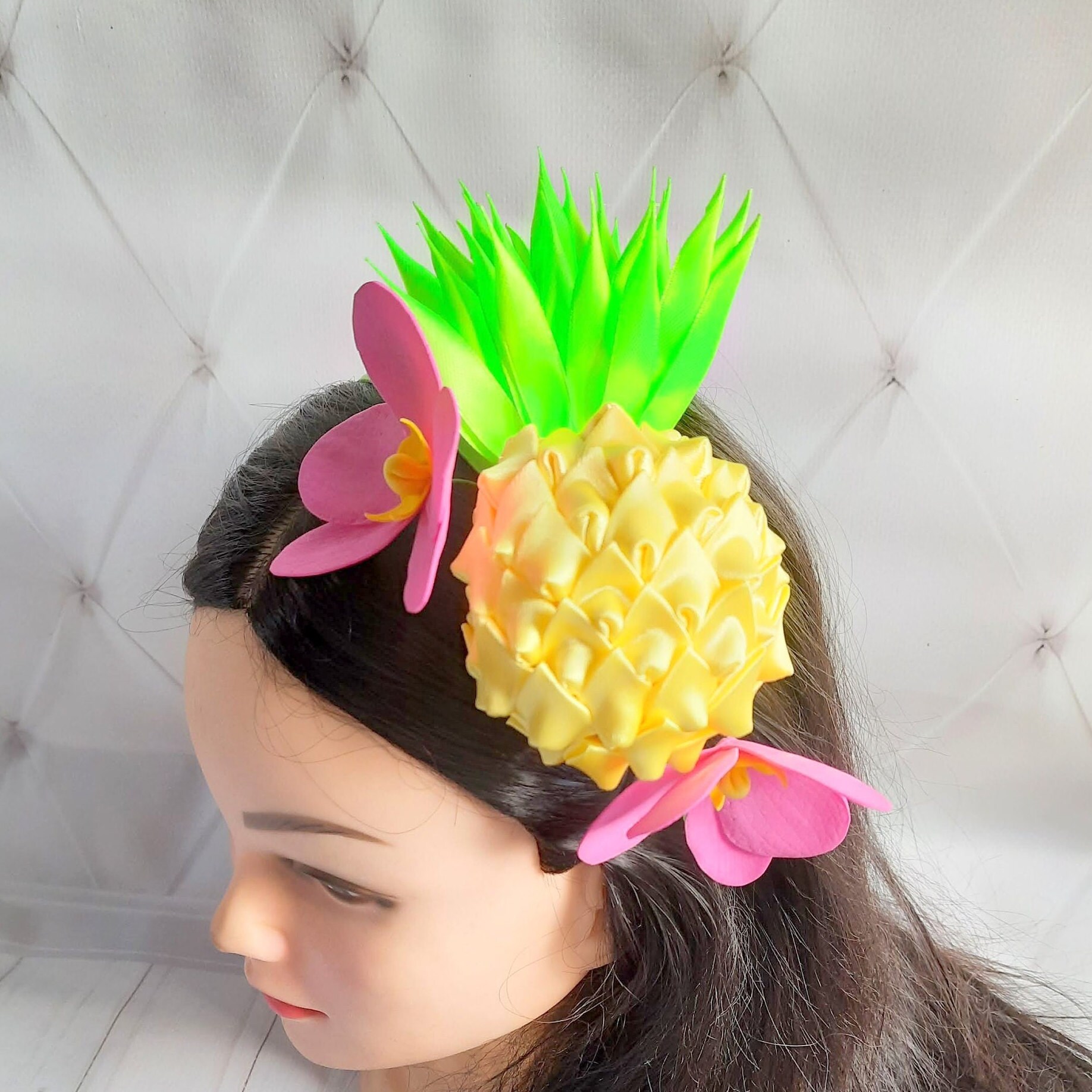 Ananas-Stirnband Aus Plüsch – Niedliches Haarband Für Mädchen & Damen, Weich & Modisch