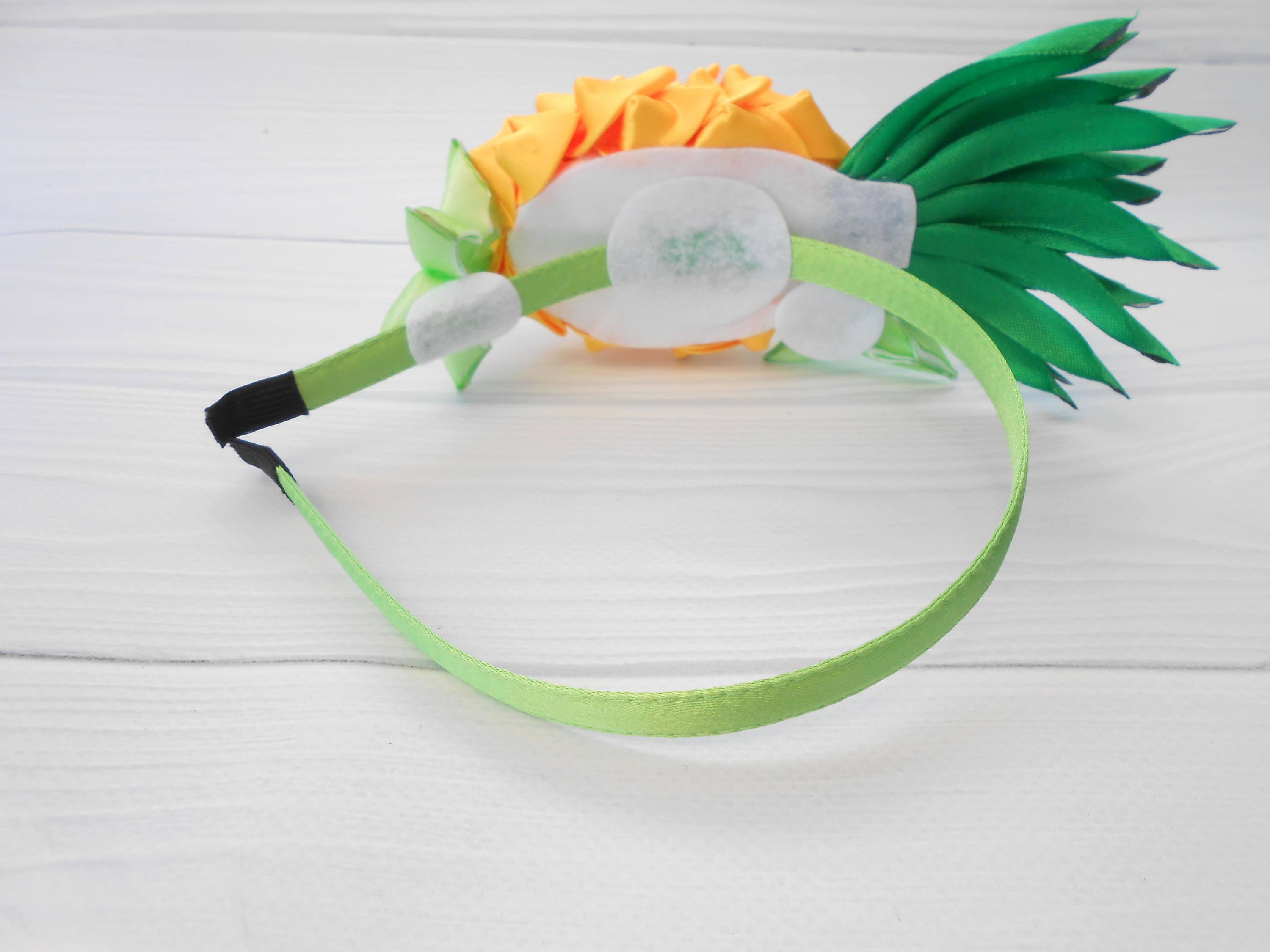 Pineapple flower fascinator headband Fruit headdress for women Etsy