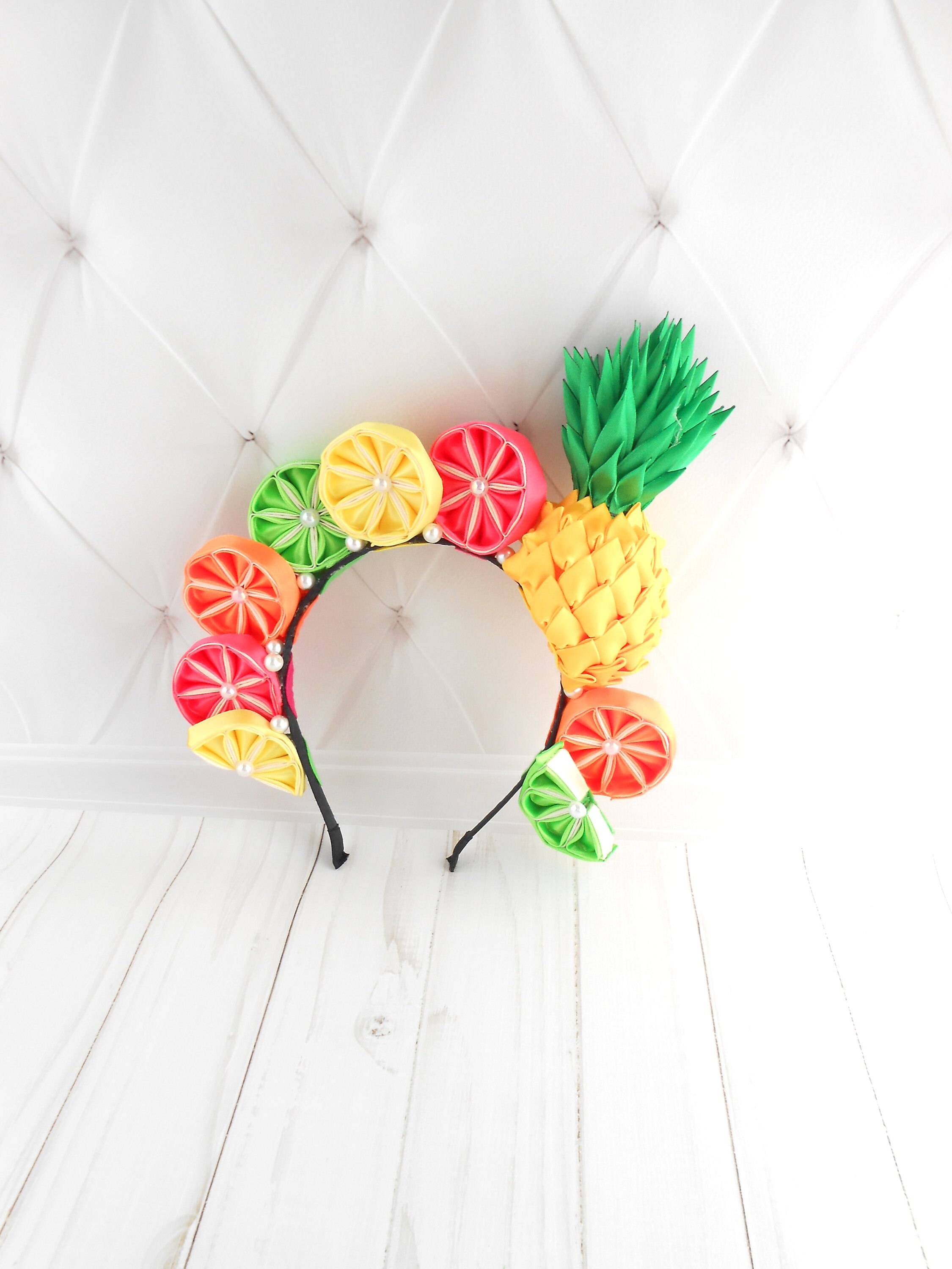 Ananas-Haarschmuck Aus Plüsch – Lustiger Partyhut Für Kostümparty, Foto-Shooting & Halloween