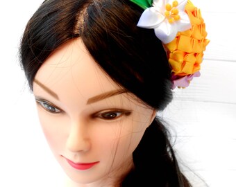 YARIEW Fascia Per Capelli Con Ananas A Strass, Per Feste Hawaiane E Tropicali, Bomboniere Estive, Regalo Donna, Metallo E Strass