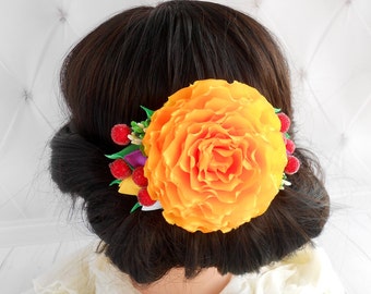 Mexikanischer Haarkamm Frida Kopfschmuck Fiesta Haarschmuck Frida Haarblumen