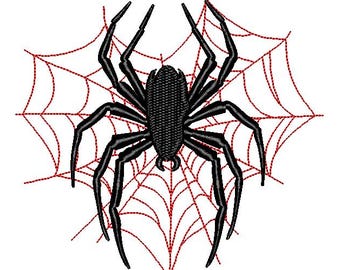 Spider Web Patch Embroidery Design (digital pattern)