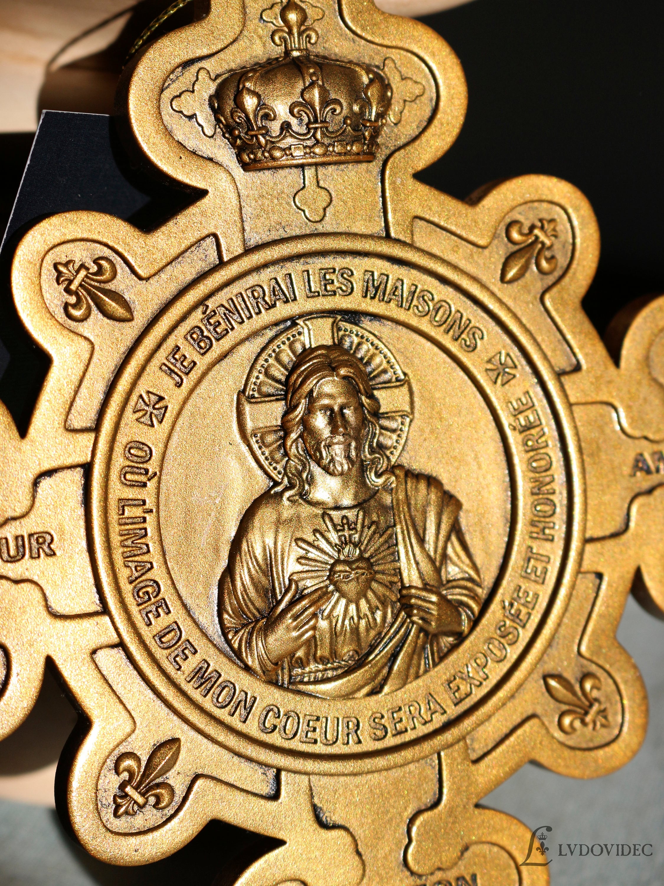 Sacred heart devotion Plaque Catholic French Wall Etsy