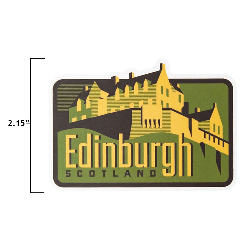Edinburgh Scotland Travel Sticker Etsy