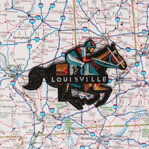 Louisville Kentucky Derby Patch: Embroidered Travel Souvenir