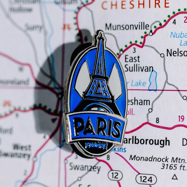 Paris France Enamel Pin