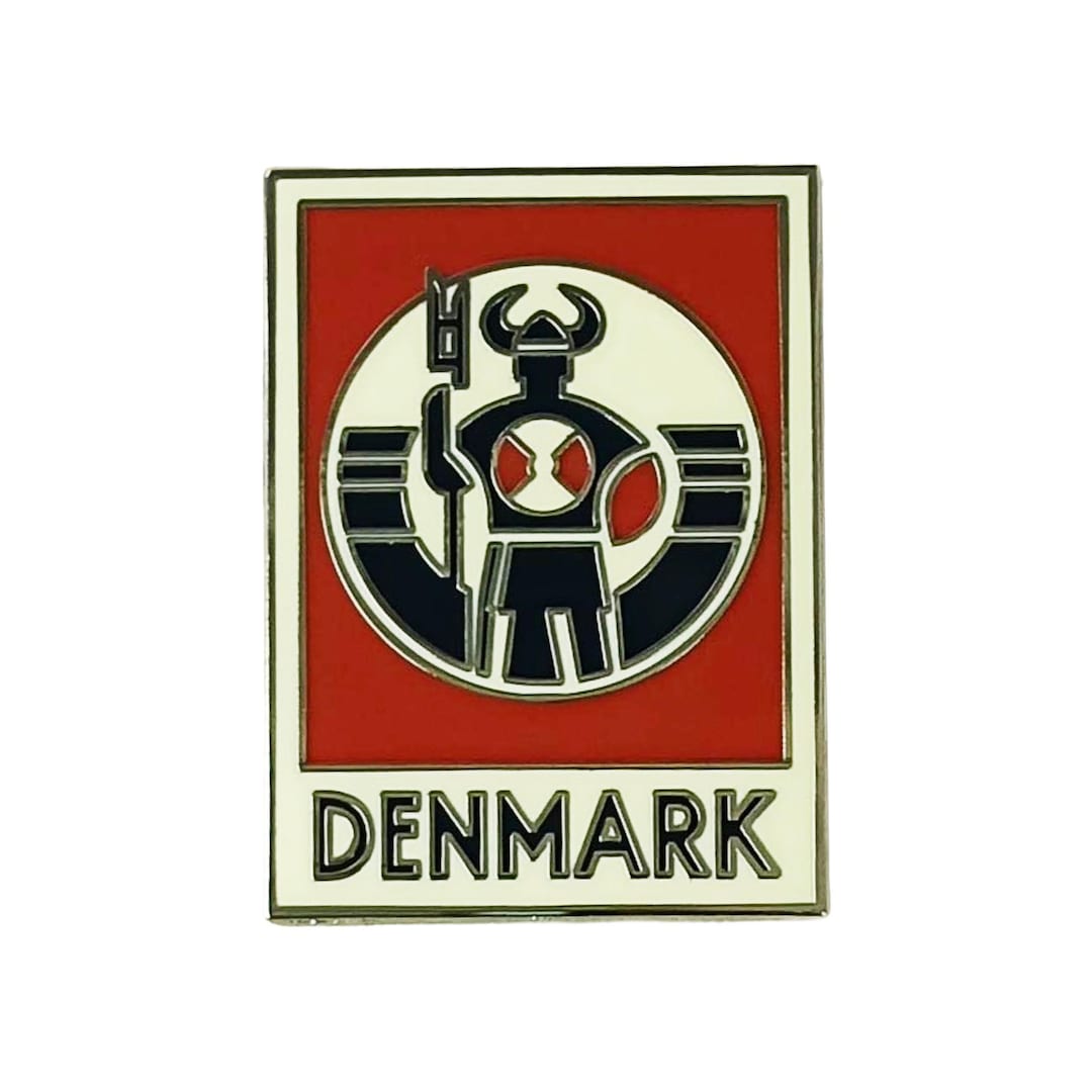 Denmark Enamel Pin - Etsy