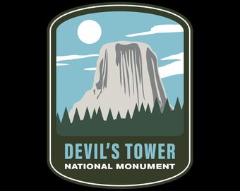 Devil's Tower National Monument Vinyl Sticker