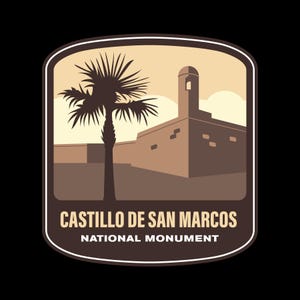 Autocollant en vinyle du monument national Castillo de San Marcos