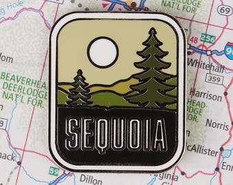 Pin de esmalte del Parque Nacional Sequoia