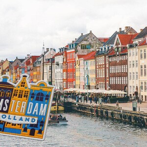 Amsterdam patch on an Amsterdam background
