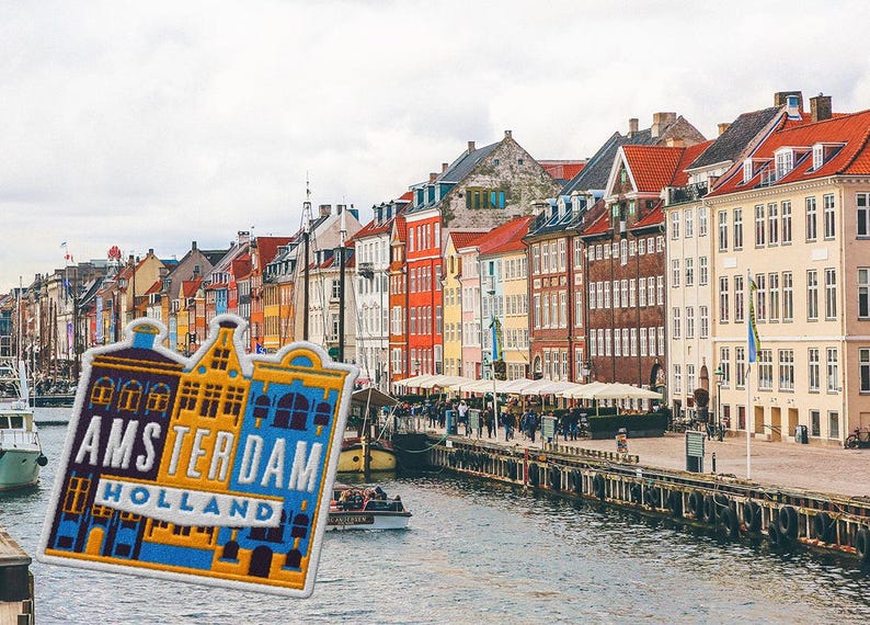 Amsterdam patch on an Amsterdam background