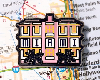 Miami Florida Enamel Pin