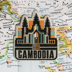 Cambodia Patch: Angkor Wat Travel Souvenir