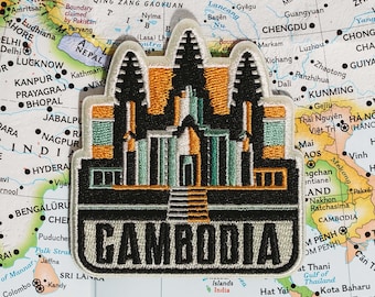 Cambodia Patch: Angkor Wat Travel Souvenir