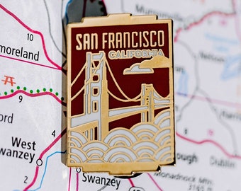 San Francisco Kalifornien Emaille Pin