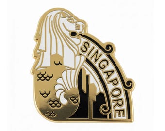 Singapore Enamel Pin
