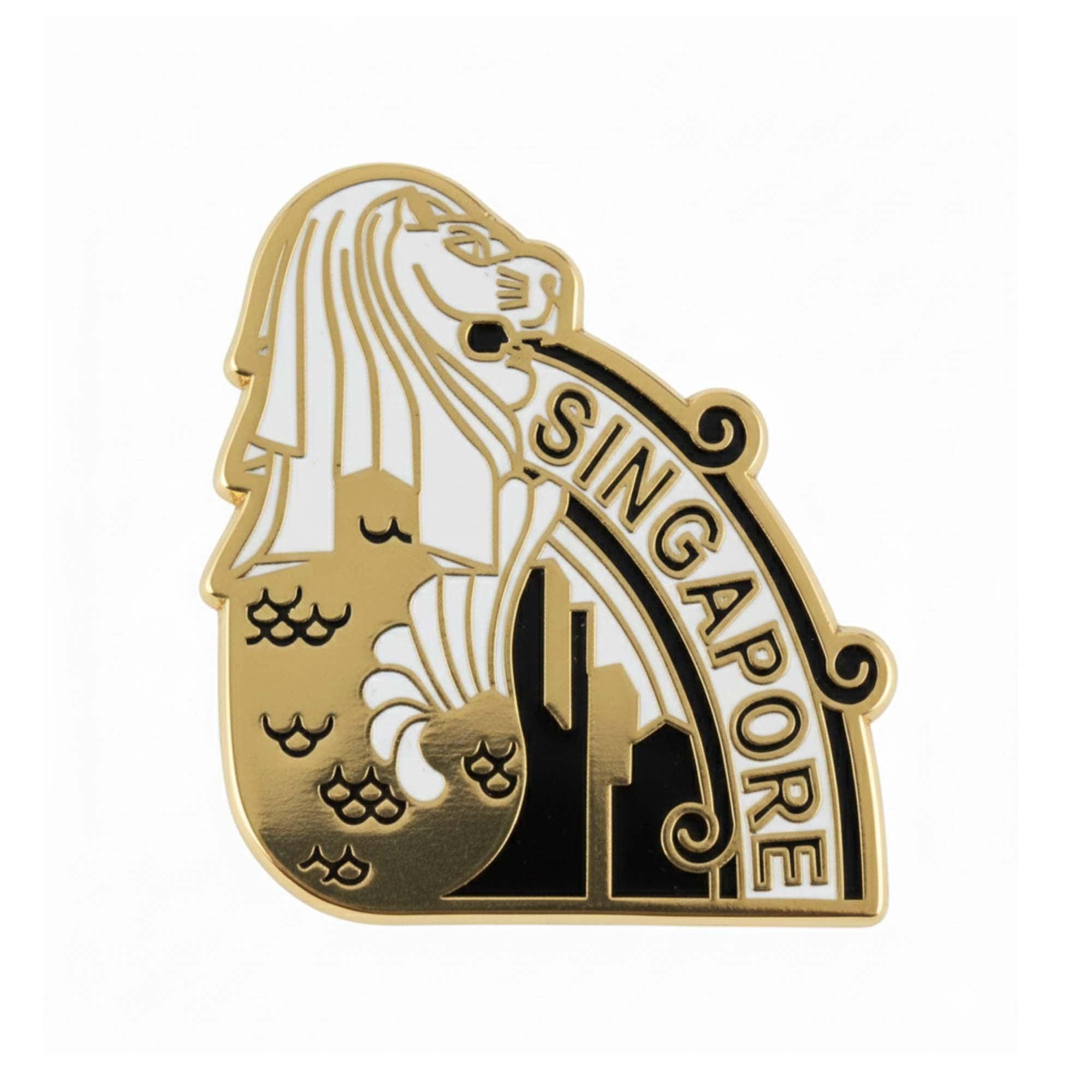 Singapore Enamel Pin - Etsy Israel