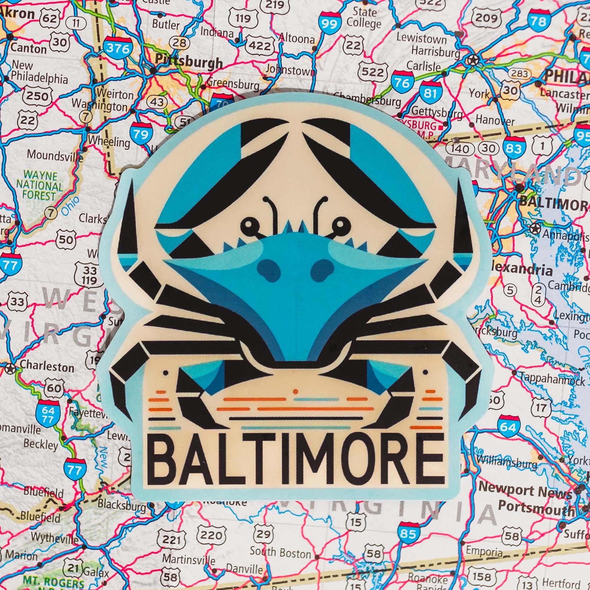 Baltimore Maryland Sticker - Etsy