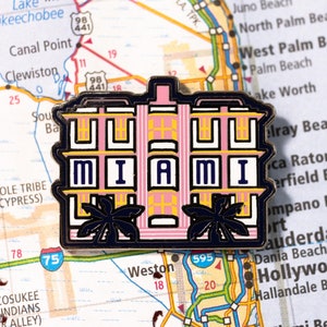 Miami Florida Enamel Pin