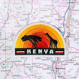 Kenya Patch: Embroidered Travel Souvenir