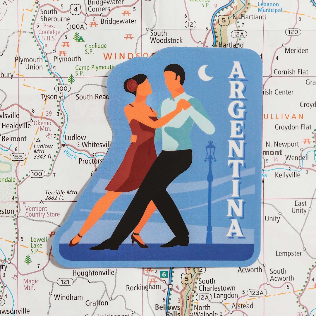 Argentina Tango Sticker - Weatherproof Vinyl Decal - Etsy