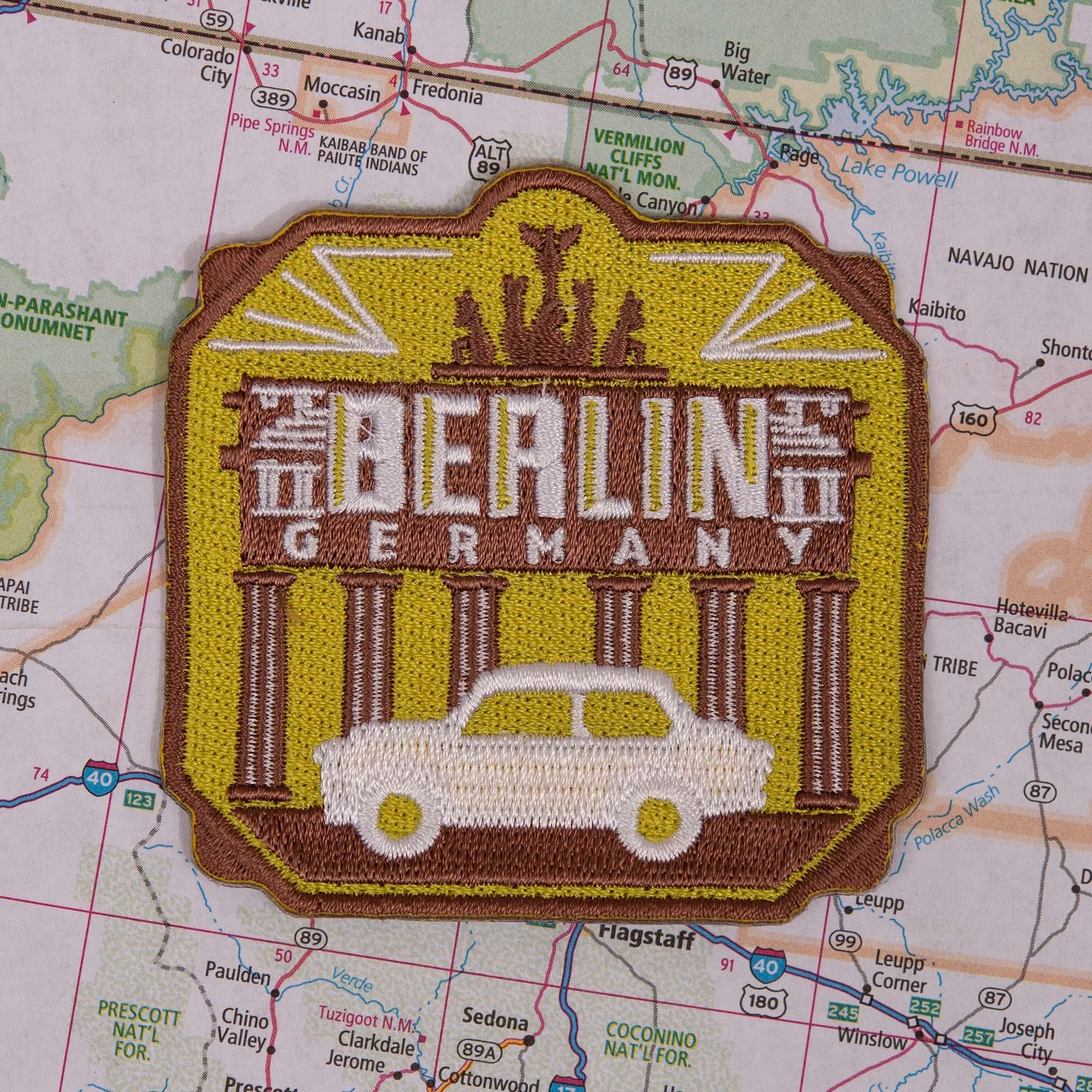 Patch Toppa I Love Berlino Souvenir Germania Ricamato Termoadesivo