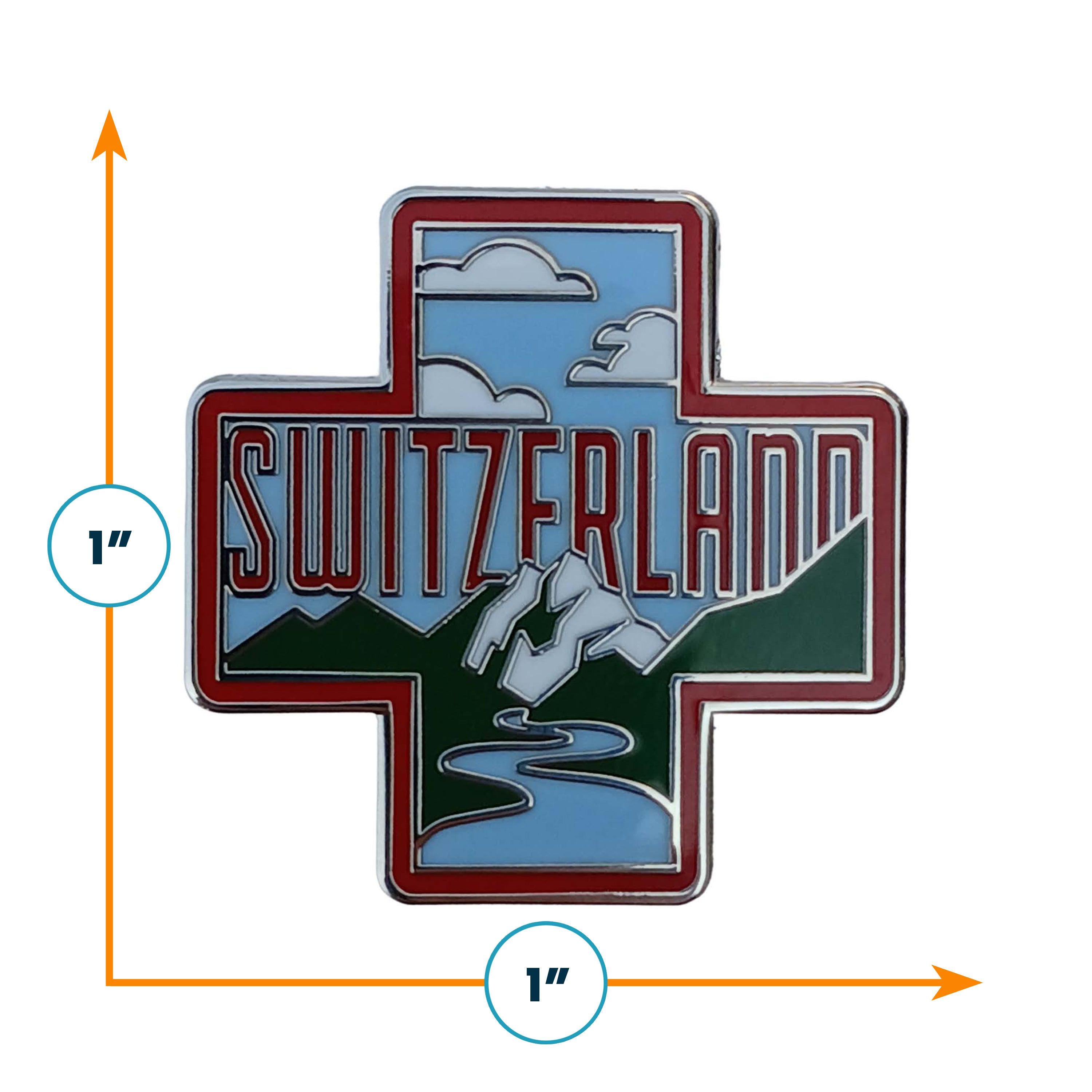 Switzerland Enamel Pin - Etsy