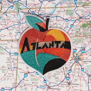 Patch de Atlanta, lembrança da Geórgia, patch de viagem bordado