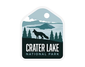 Crater Lake nationalpark klistermärke
