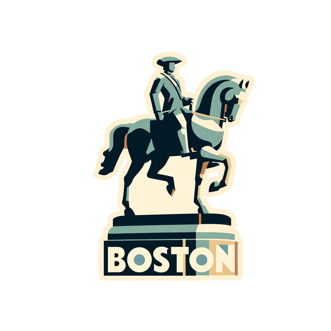 Boston Sticker - Etsy