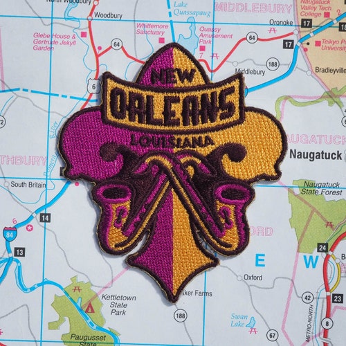 New Orleans Bourbon Street Patch Travel Jazz Dye Sublimation Etsy