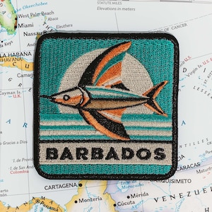 Barbados Aufnäher: Gesticktes Souvenir zur Inselreise