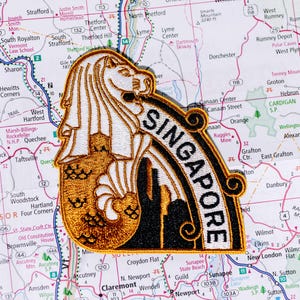 Singapore Patch: Merlion Statue, Travel Souvenir