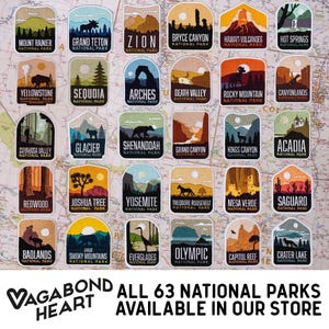 All 63 National Park Patches Bundle - 50% off