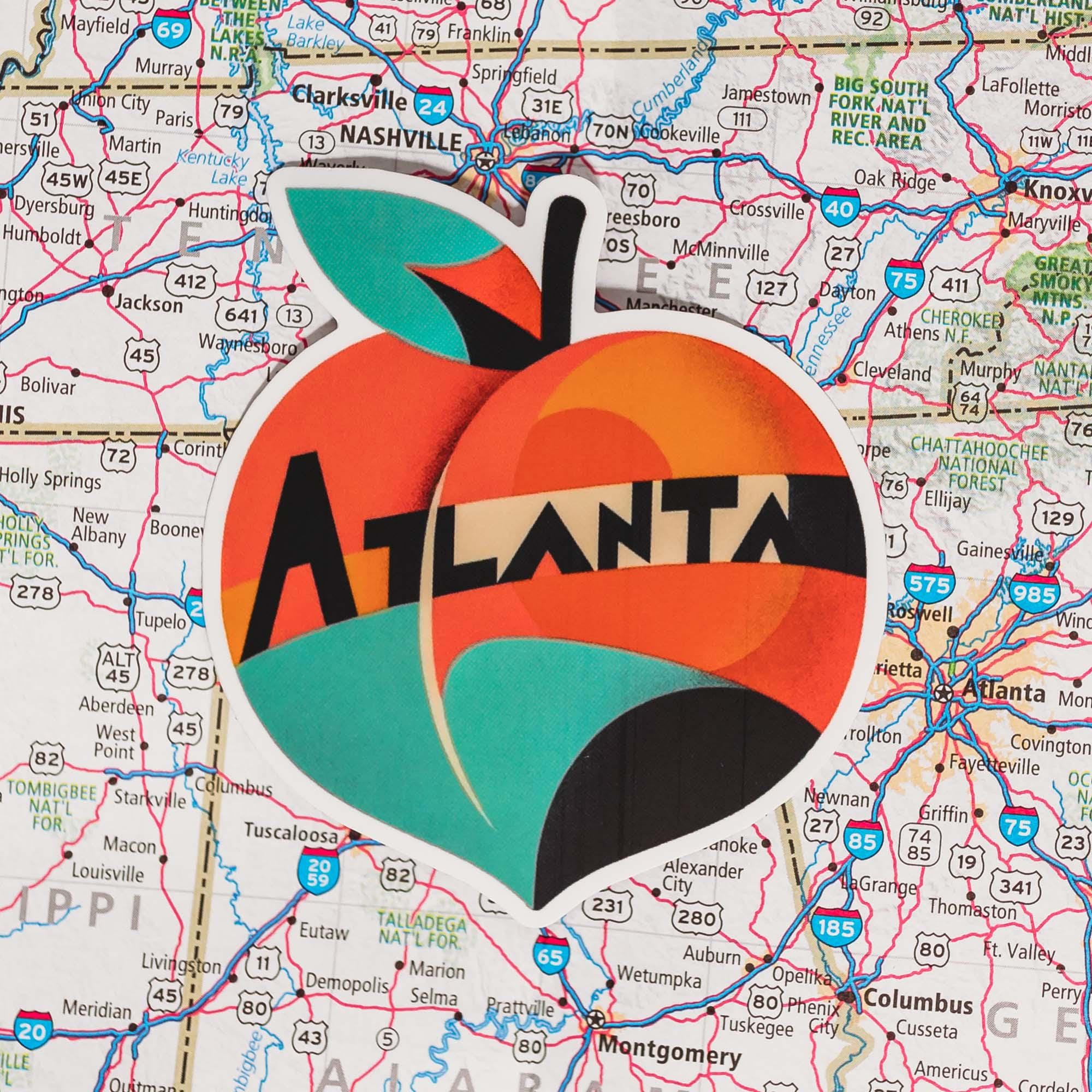 Atlanta Georgia Travel Sticker: Weatherproof Matte Vinyl - Etsy