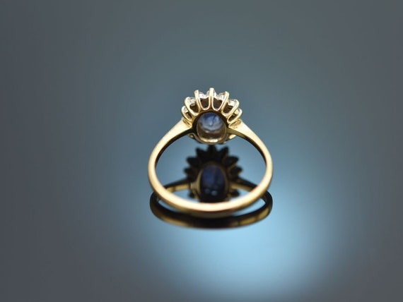 Feiner vintage saphir brillant diamant ring aus g… - image 4