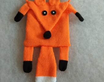 Knit fox Etsy