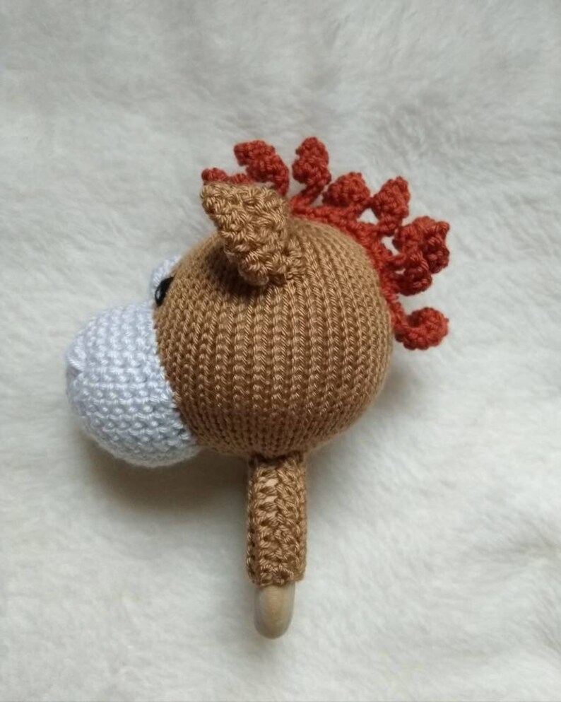 Ready Made Small Horse Baby Rattle Toy Girl/boy Teething Etsy