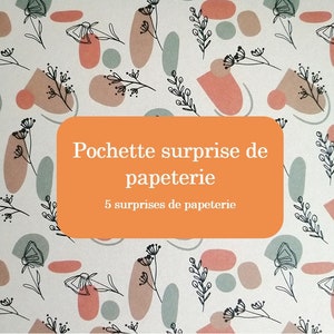 Pochette surprise de papeterie - box de 5 créations de papeterie et accessoires