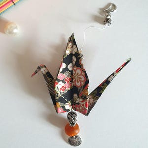 Decorative hanging pendant with a lucky origami crane