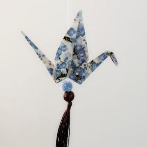 Decorative hanging pendant with a lucky origami crane