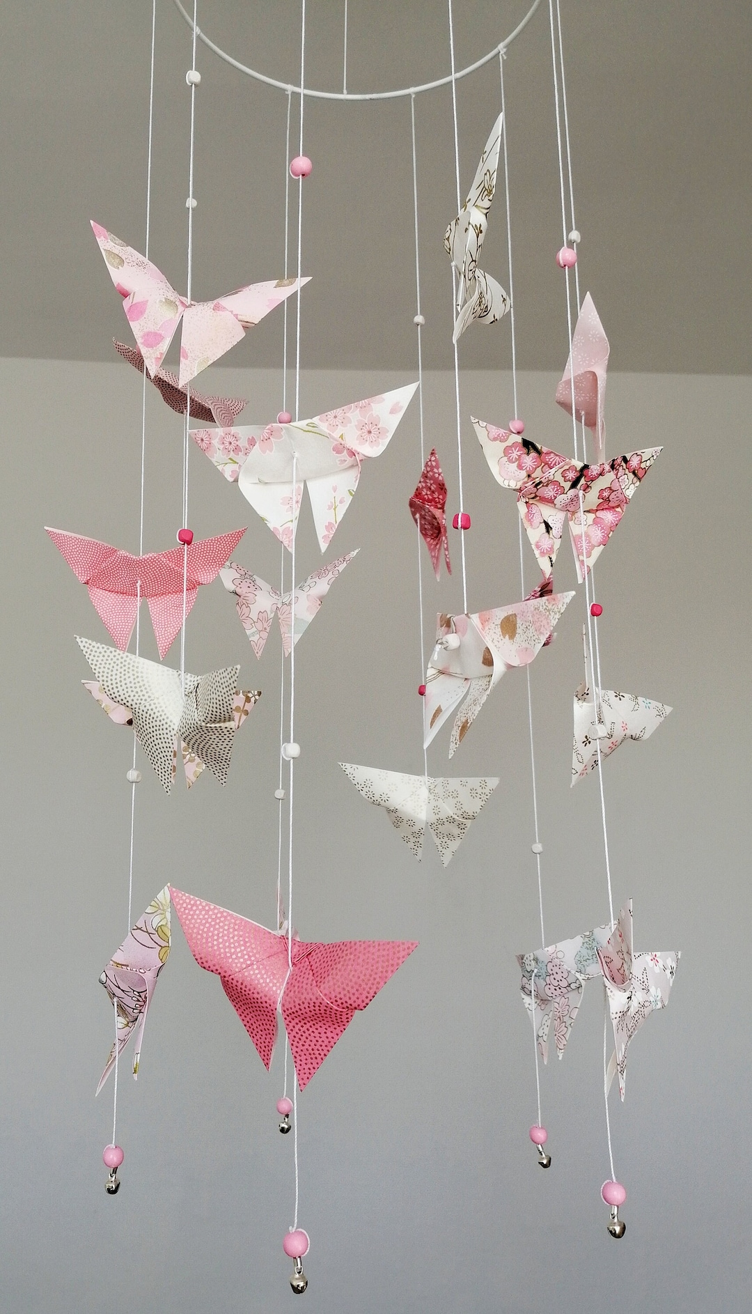 Origami Mobile BUTTERFLIES Child's Room Decoration 10 Etsy