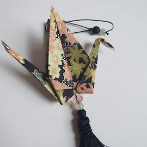 Decorative hanging pendant with a lucky origami crane
