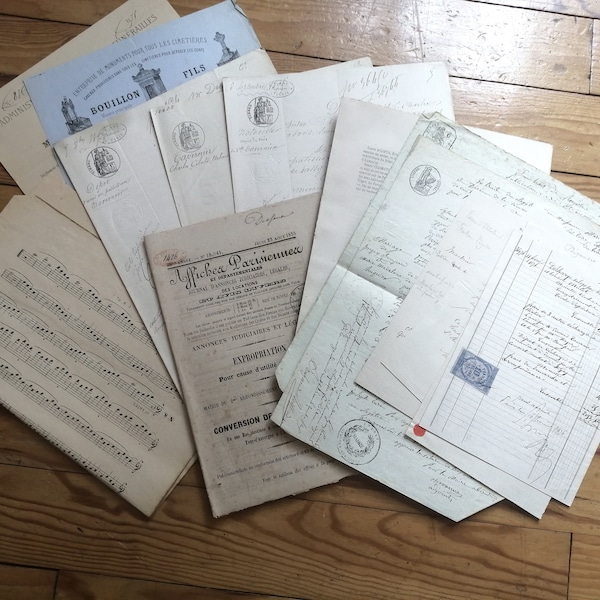 60 pages de documents anciens archives feuilles Vintage pour scrapbooking junkjournal craft