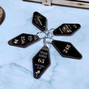 Custom Rhombus Keychain With Logo