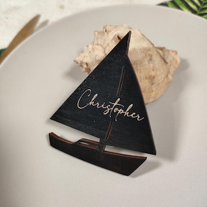 Cartões de nome para casamento em barco, etiqueta de lugar para casamento em estilo náutico, lembrancinhas de casamento, decoração para festa em barco, etiqueta de lugar para nome, decoração para festa tropical