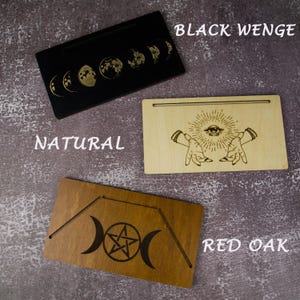 tarot cards stand
custom card holder
oracle card stand
wooden cards stand
tarot cards altar
fortune telling tool
divination decor
tarot reading stand
card of day altar
custom witch altar
card reading display
tarot accessory
gift for witch
