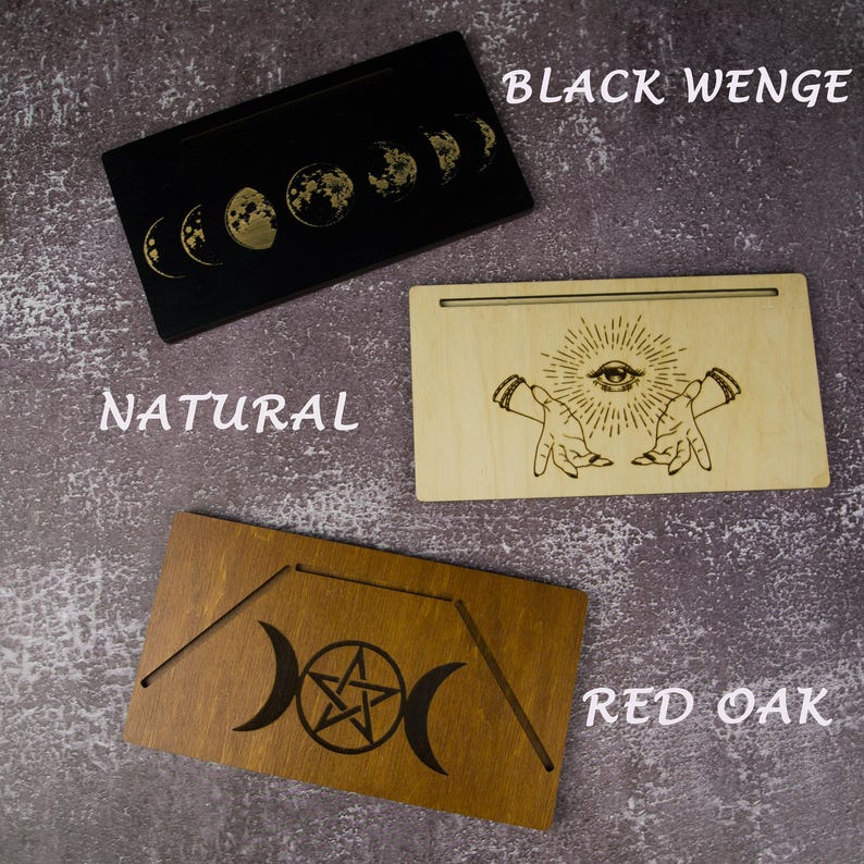 tarot cards stand
custom card holder
oracle card stand
wooden cards stand
tarot cards altar
fortune telling tool
divination decor
tarot reading stand
card of day altar
custom witch altar
card reading display
tarot accessory
gift for witch