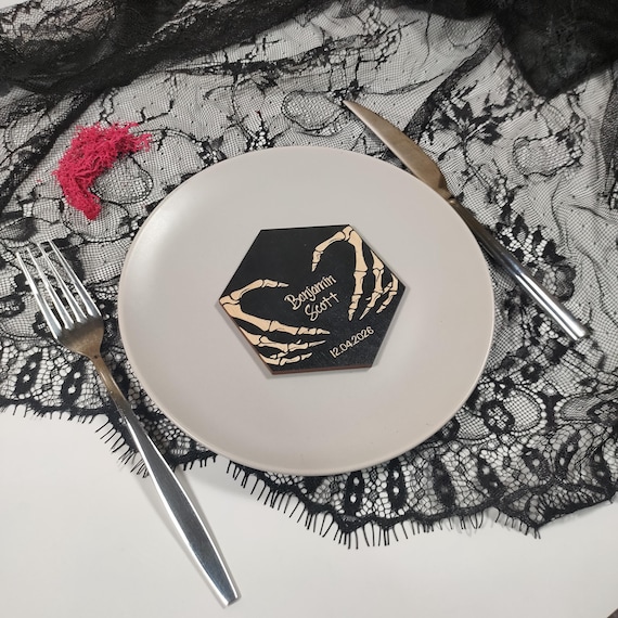 Skeleton Hand Place Cards